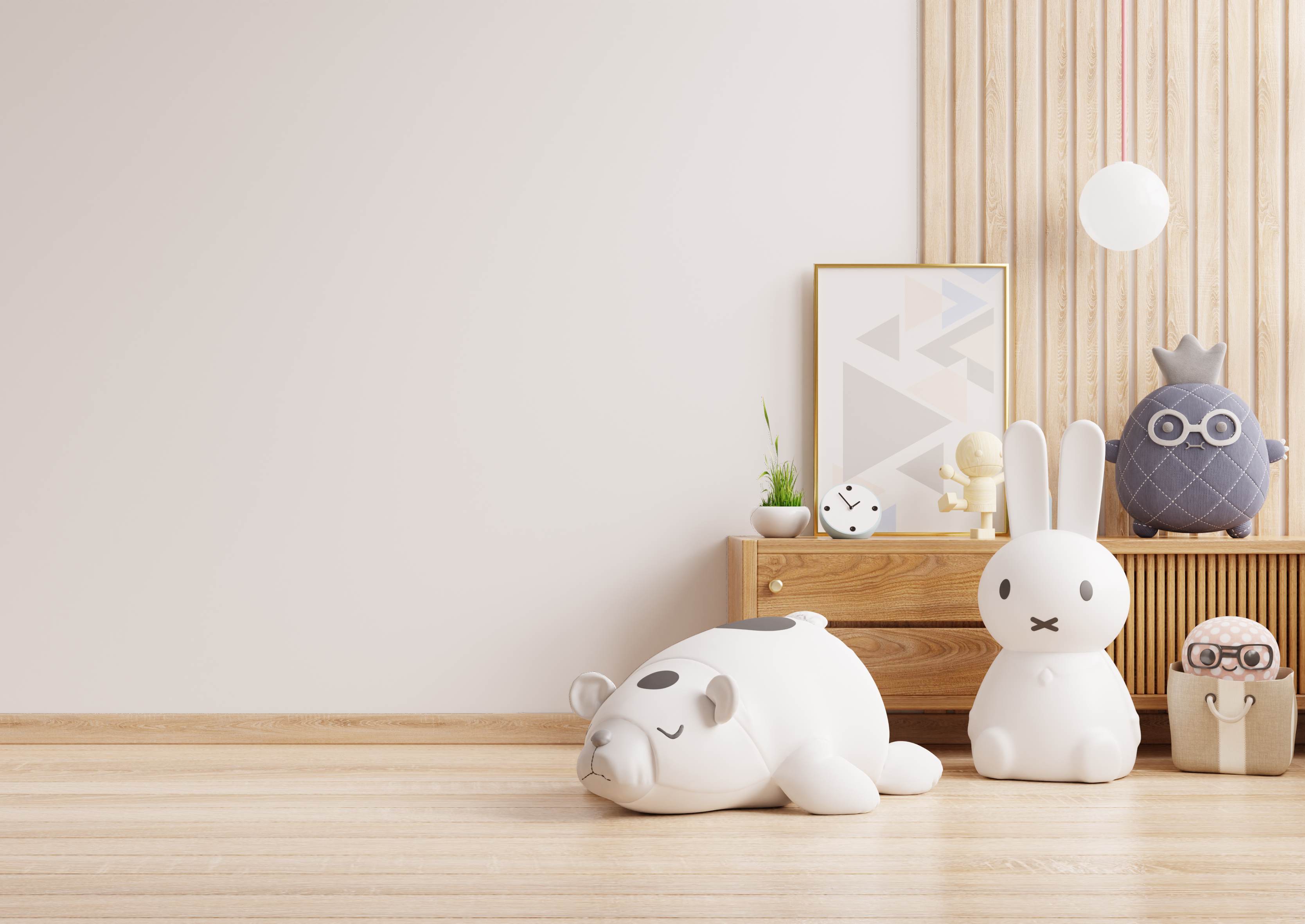 Plain children's room before wallpaper