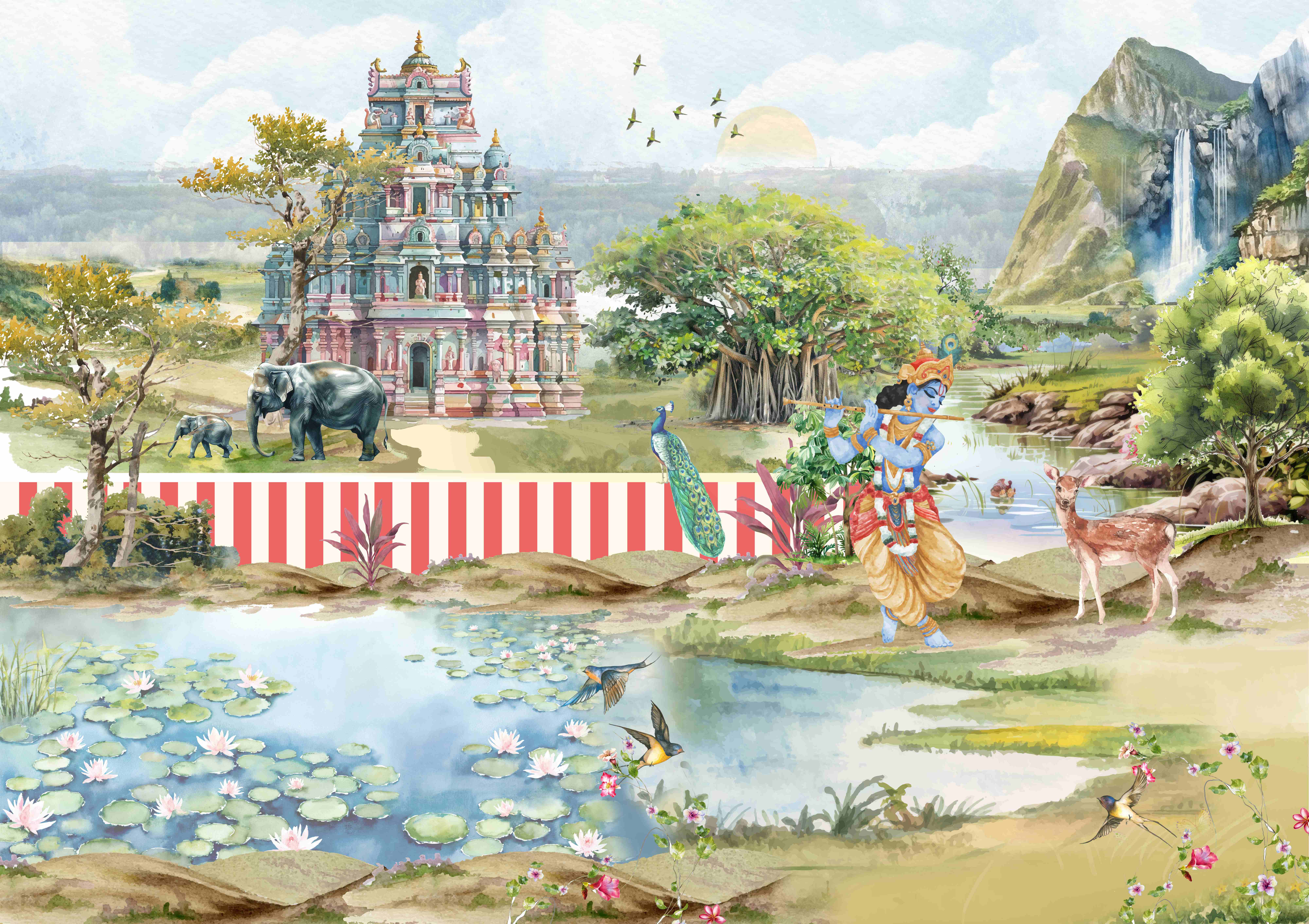 Mystical Waterfall Sanctuary